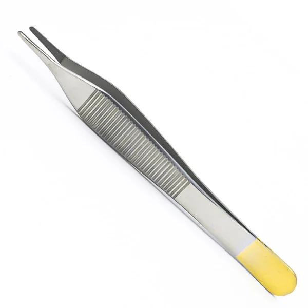 PI-03-1107. Пінцет анатомічний Адсона, з покриттям ручок карбідом титана, 125 мм х 0,8 мм. PARADISE.